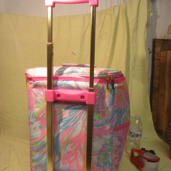 RARE COLOR LILLY PULITZER ROLLING CASE W/HANDLE & WHEELS CARRY ON - Picture 6 of 9